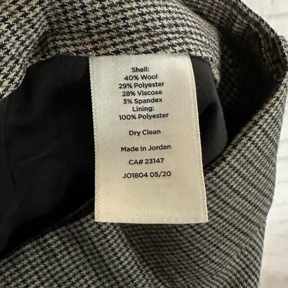 Talbots Women’s Brown Houndstooth Wool Blend Dress Pants, Size 12p, Pre-owned - Picture 6 of 7